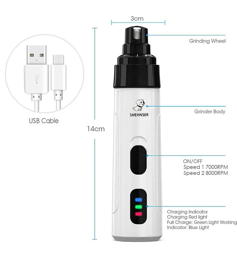 Cordless Electric Pet Nail File