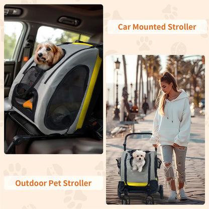 Folding 2 in 1 Pet Stroller