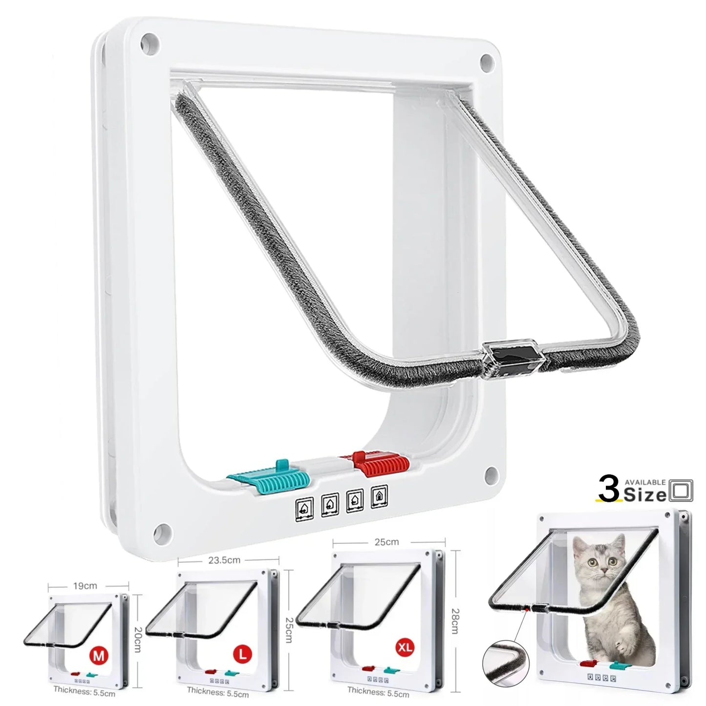 Cat Magnetic Flap Door