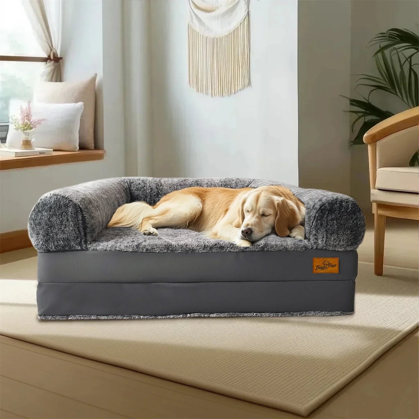 Foldable Long Human Size Dog Bed
