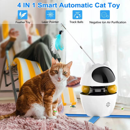 4-in-1 Cat Feather Toy