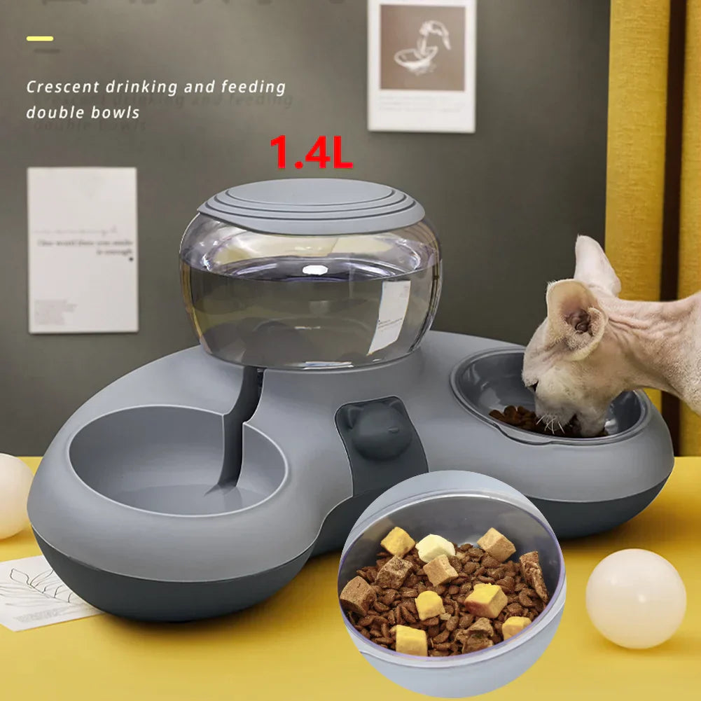 2 In 1 Auto Feeding Bowl for Cat