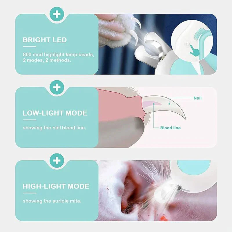 LED Light Nail Clipper