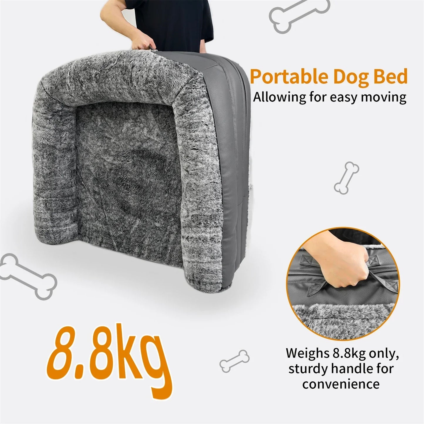 Foldable Long Human Size Dog Bed